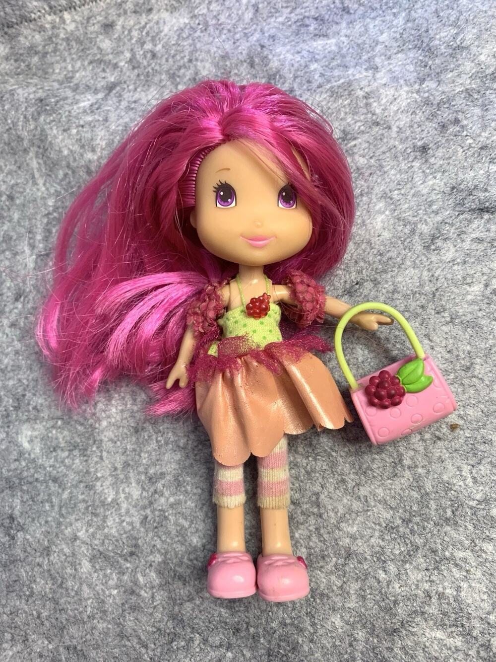 Strawberry Shortcake Raspberry Torte Tart Doll In Pretty Dress & Purse 2008 RARE